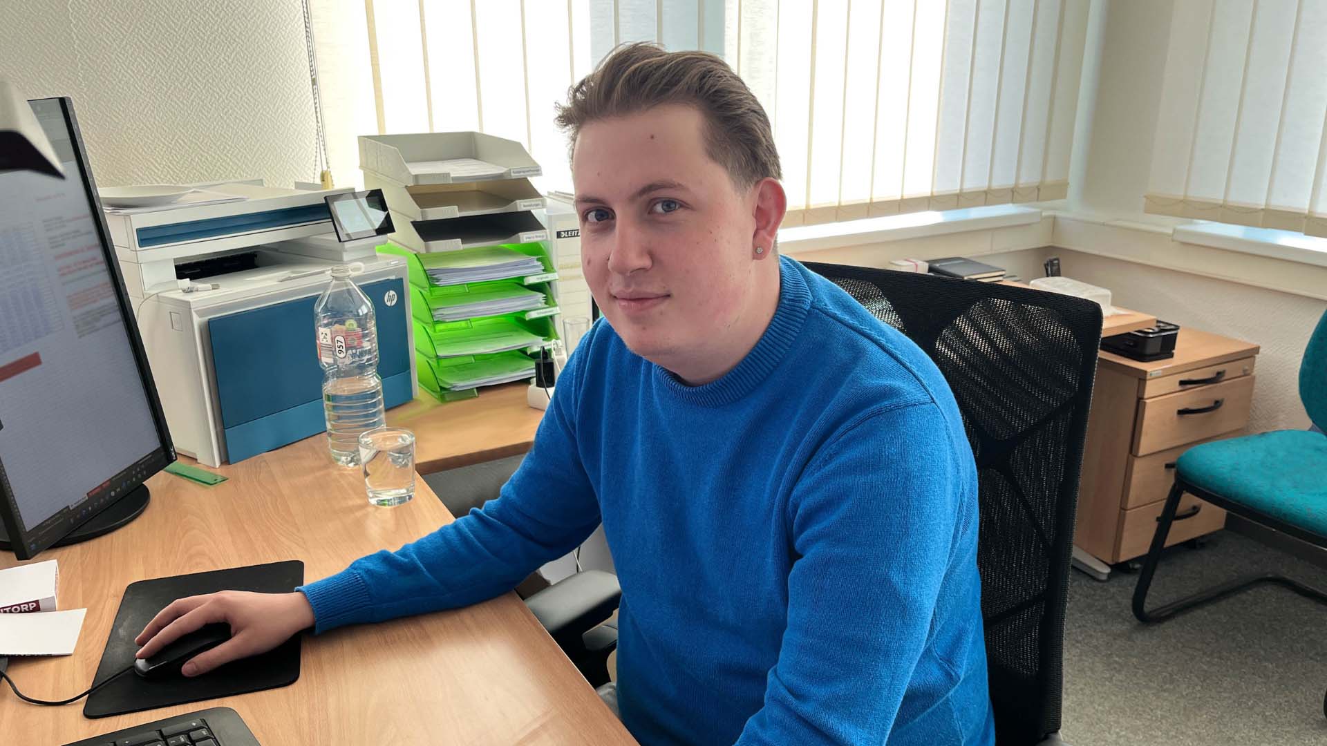 Azubi Kaufmann für Groß- und Außenhandelsmanagement bei C. Christophel GmbH – Einblicke ins Büro.