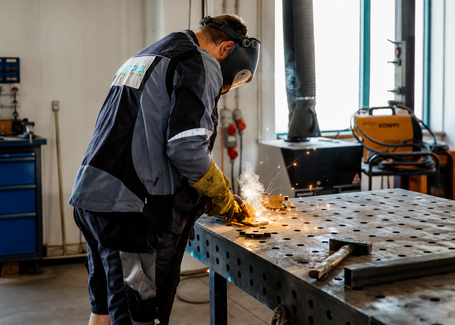 Werkstattservice für den Betreiber von Aufbereitungstechnik Schweißen